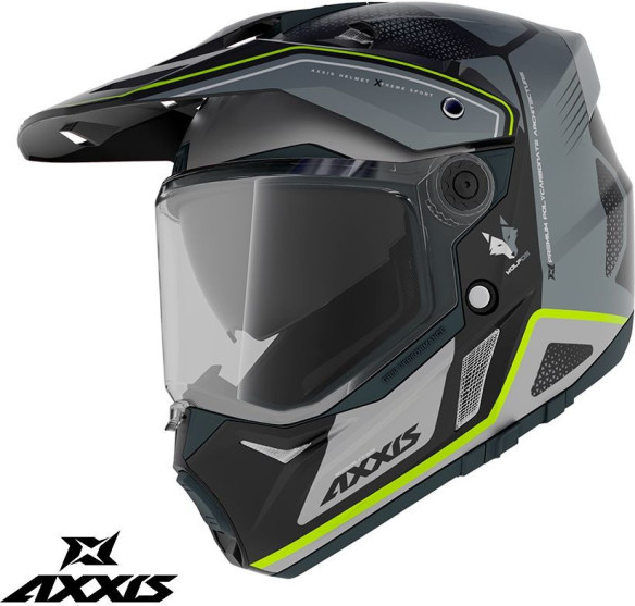 Casca Moto Adventure/Touring Wolf Ds Roadrunner B2 Glossy Grey 24