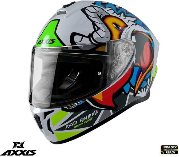 Casca Moto Full-Face/Integrala Draken S Parrot A0 Matt White 24