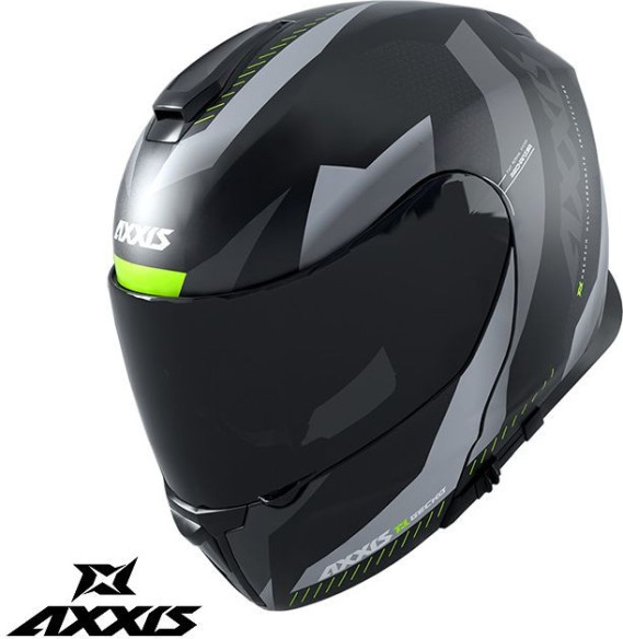 Casca Moto Flip-Up Gecko Sv Shield B2 Glossy Grey 24