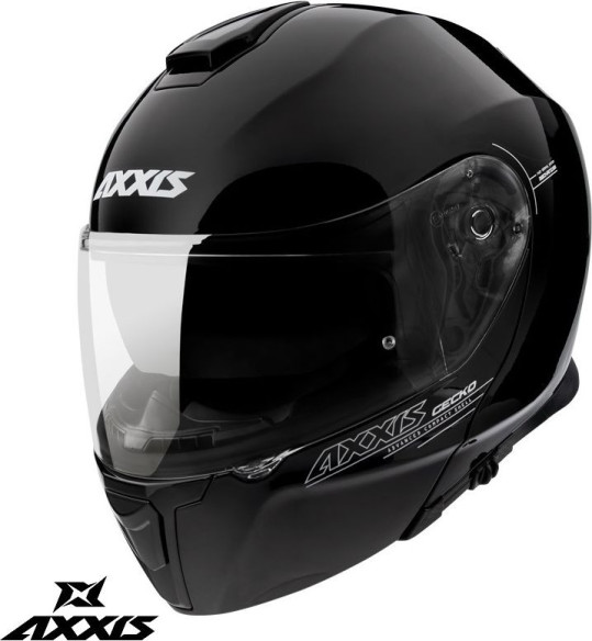 Casca Moto Flip-Up Gecko Sv A1 Glossy Black 24