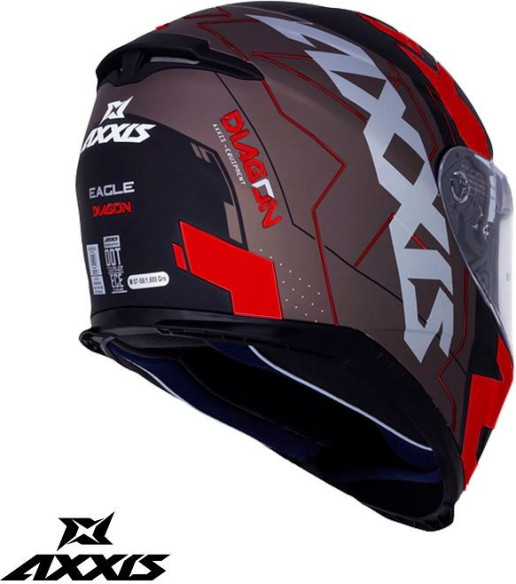 Casca Moto Full-Face/Integrala Sv Diagon D1 Glossy Red 24