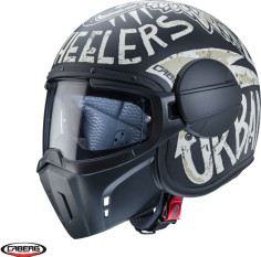 Casca Moto Open-Face/Jet Ghost Nuke D5 Matt Black/Grey 24