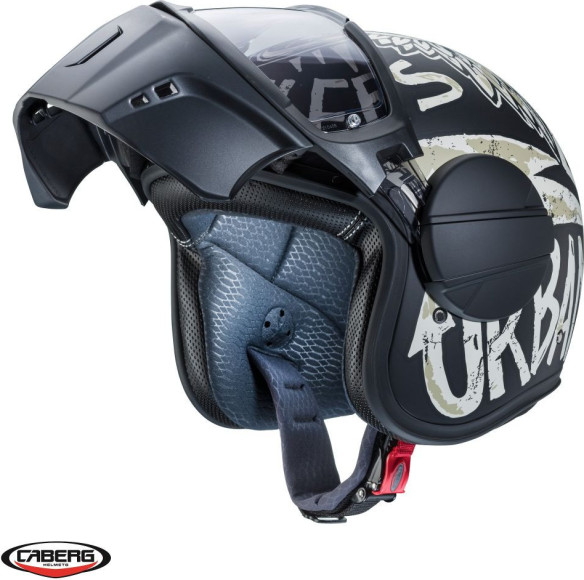 Casca Moto Open-Face/Jet Ghost Nuke D5 Matt Black/Grey 24
