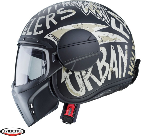 Casca Moto Open-Face/Jet Ghost Nuke D5 Matt Black/Grey 24