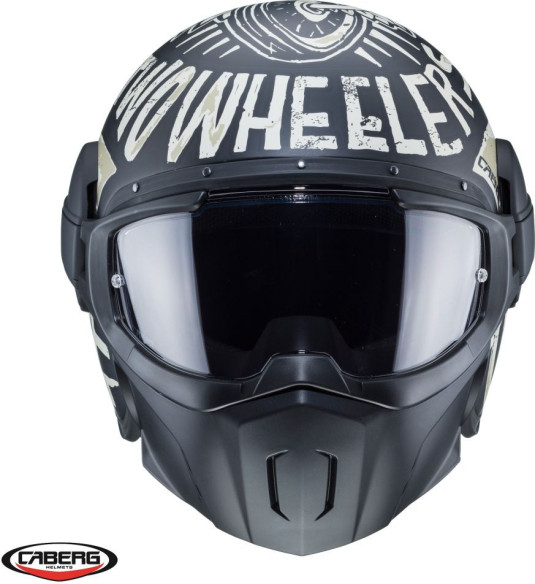 Casca Moto Open-Face/Jet Ghost Nuke D5 Matt Black/Grey 24