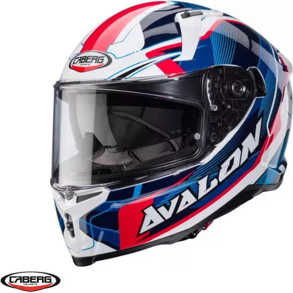 Casca Moto Full-Face/Integrala Avalon X SV Optic D6 Glossy White/Blue/Red 24