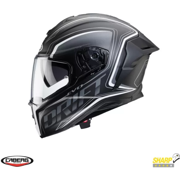 Casca Moto Full-Face/Integrala Drift Evo SV Interga I0 Matt Black/Grey/White 24