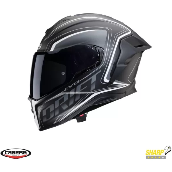 Casca Moto Full-Face/Integrala Drift Evo SV Interga I0 Matt Black/Grey/White 24