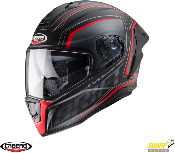 Casca Moto Full-Face/Integrala Drift Evo SV Interga H9 Matt Black/Red 24