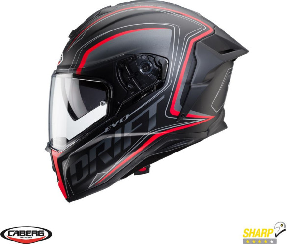 Casca Moto Full-Face/Integrala Drift Evo SV Interga H9 Matt Black/Red 24