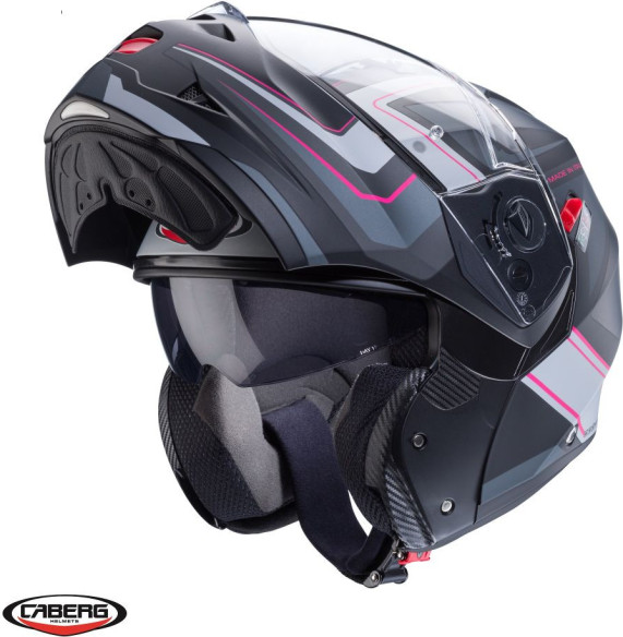 Casca Moto Flip-Up Duke X SV Tour G5 Matt Black/Pink 24