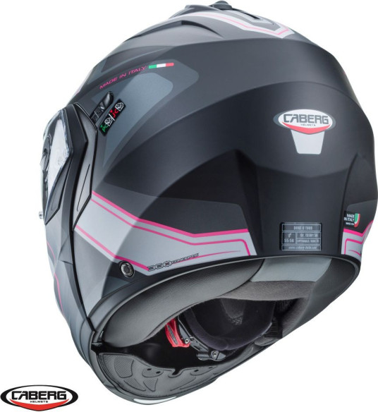 Casca Moto Flip-Up Duke X SV Tour G5 Matt Black/Pink 24