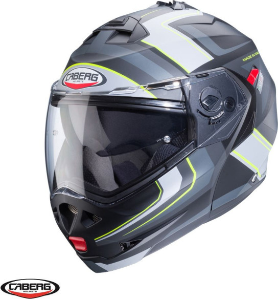 Casca Moto Flip-Up Duke X SV Tour I5 Matt Black/Yellow 24