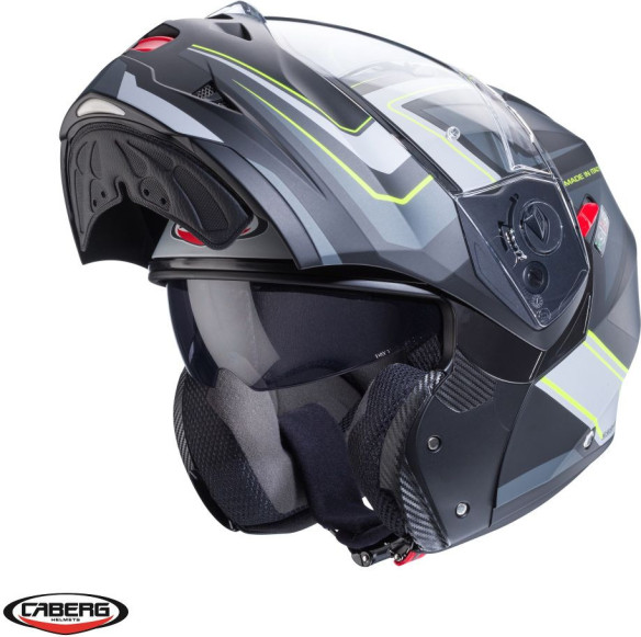 Casca Moto Flip-Up Duke X SV Tour I5 Matt Black/Yellow 24