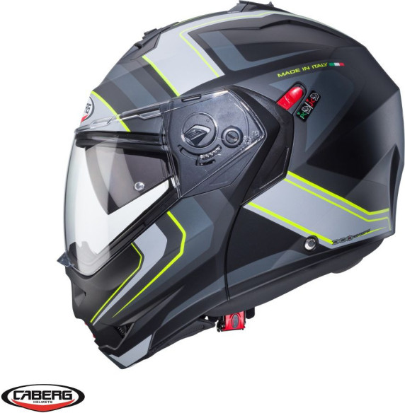 Casca Moto Flip-Up Duke X SV Tour I5 Matt Black/Yellow 24