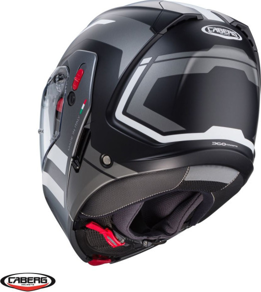 Casca Moto Flip-Up Horus X Road M4 Matt Black/White 24