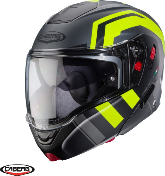 Casca Moto Flip-Up Horus X Road L1 Matt Black/Yellow 24