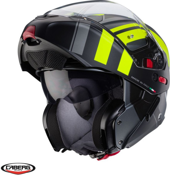 Casca Moto Flip-Up Horus X Road L1 Matt Black/Yellow 24
