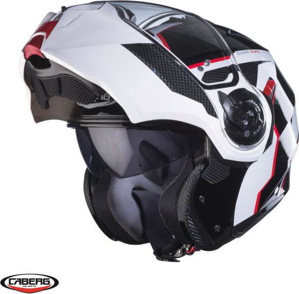 Casca Moto Flip-Up Duke Evo Move SV M3 Glossy Black/Red/White 24