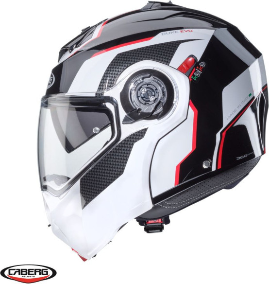 Casca Moto Flip-Up Duke Evo Move SV M3 Glossy Black/Red/White 24