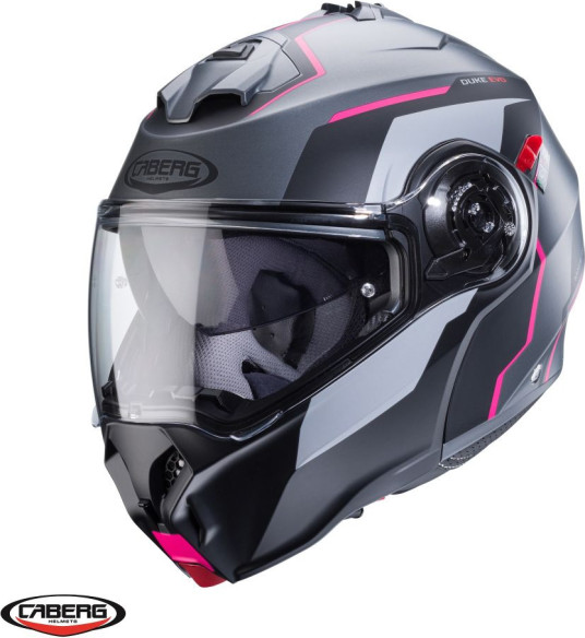 Casca Moto Flip-Up Duke Evo Move SV M1 Matt Black/Pink 24