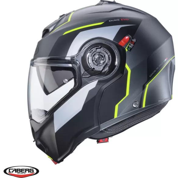 Casca Moto Flip-Up Duke Evo Move SV L1 Matt Black/Yellow 24