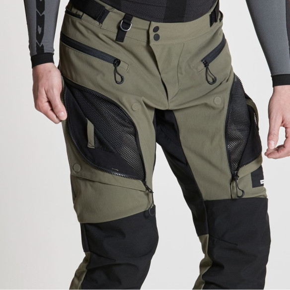 Pantaloni Moto Textili Frontier Military Green 24