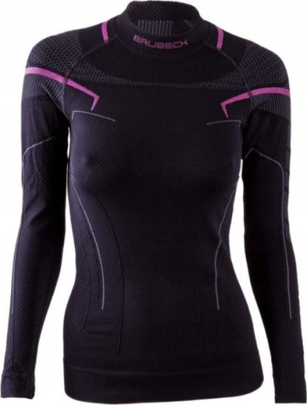 Bluza Termica Dama Active Wool Black/Pink BRLS13100A