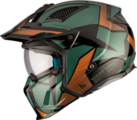 Casca Moto Open-Face/Jet Streetfighter SV S P1R Glossy Green 23