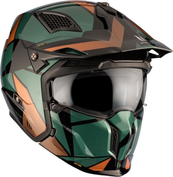 Casca Moto Open-Face/Jet Streetfighter SV S P1R Glossy Green 23