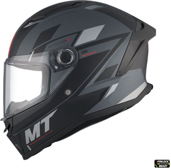 Casca Moto Full/Face Integrala Stinger 2 Zivze C2 Black/Grey Matt 23
