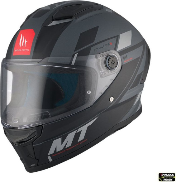 Casca Moto Full/Face Integrala Stinger 2 Zivze C2 Black/Grey Matt 23