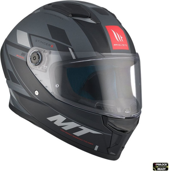 Casca Moto Full/Face Integrala Stinger 2 Zivze C2 Black/Grey Matt 23