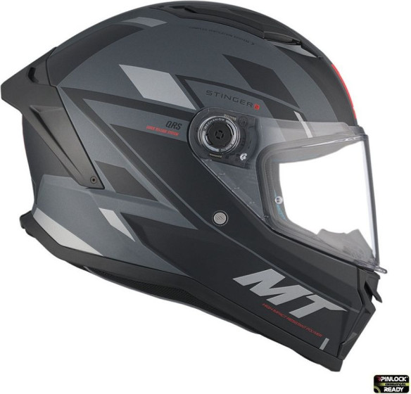 Casca Moto Full/Face Integrala Stinger 2 Zivze C2 Black/Grey Matt 23