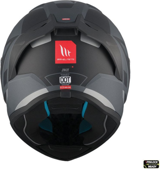 Casca Moto Full/Face Integrala Stinger 2 Zivze C2 Black/Grey Matt 23