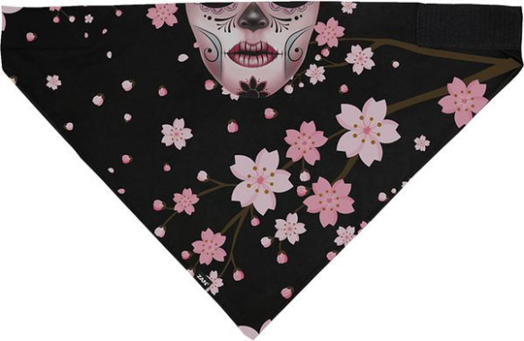 Bandana Sf Blk Sugr Blsm Bl607