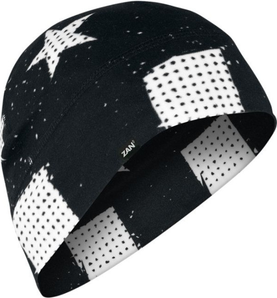 Beanie Sf Blk Wht Flag Whll091