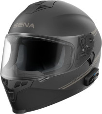 Casca Moto Full-Face Outride Sistem Intercom Bluetooth Inclus Black Matt