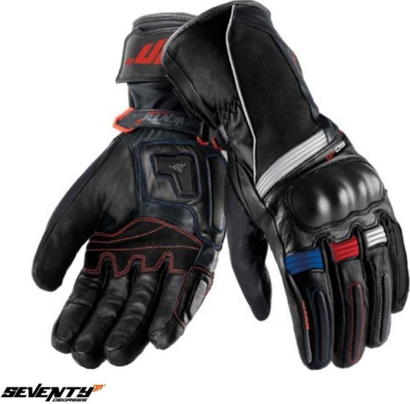 Manusi Moto Piele Touring SD-T1 Winter Tex Black/Red/Blue 24
