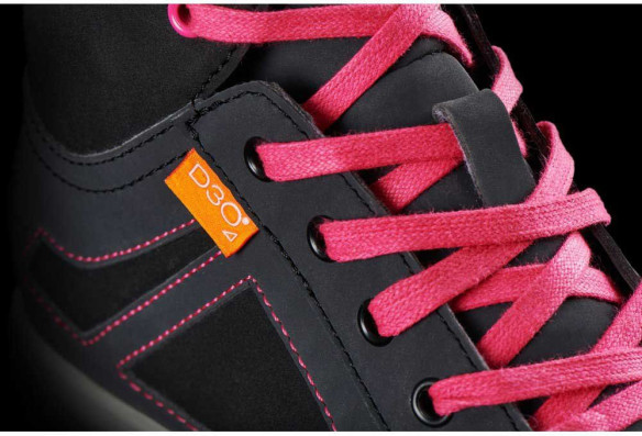 Ghete Moto Dama Angie D30 Black/Pink 3119-150