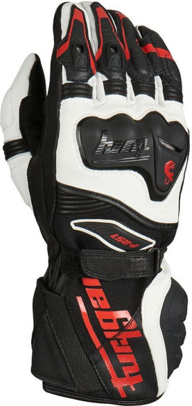 Manusi Moto Piele F-RS1 Black/Red/White 4545-102