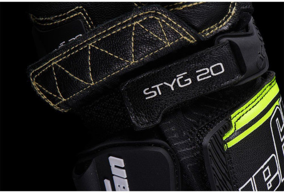 Manusi Moto Textile/Piele STYG20 X Kevlar Black/Fluo Yellow/white 4566-1048