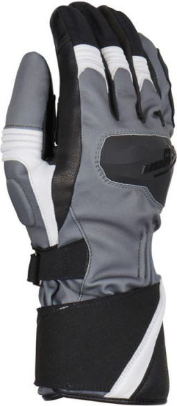 Manusi Moto Textile/Piele Flegere Anthracite/Pearl/Red 4567-993
