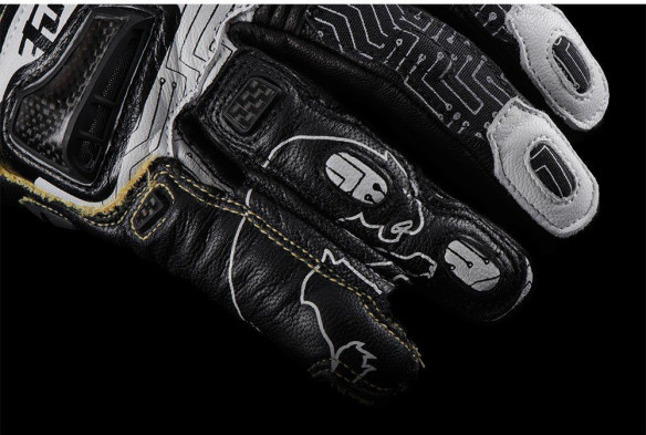 Manusi Moto Textile/Piele STYG20 X Kevlar White/Black 4566-214