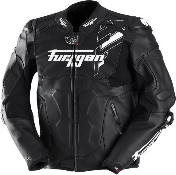 Geaca Moto Piele Raptor Evo 3 Black/White/White 6034-1026