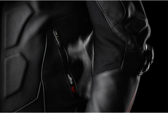 Geaca Moto Piele Raptor Evo 3 Black/Red 6034-1083