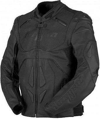 Geaca Moto Piele Ghost Black 6011-1
