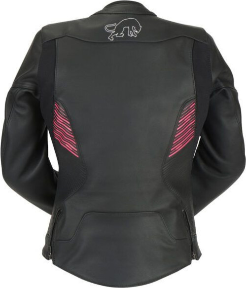 Geaca Moto Piele Dama Alba Black/Pink 6028-150