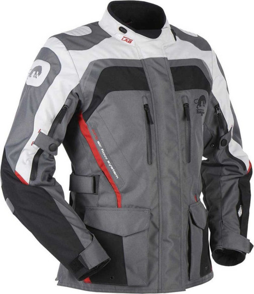 Geaca Moto Textila Dama Apalaches Black/Grey/Red 6412-132