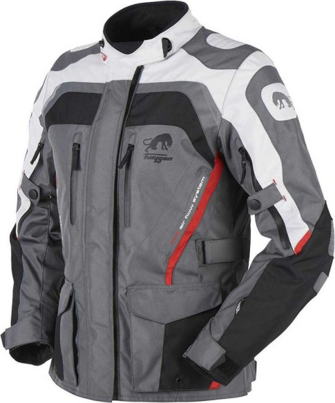 Geaca Moto Textila Dama Apalaches Black/Grey/Red 6412-132